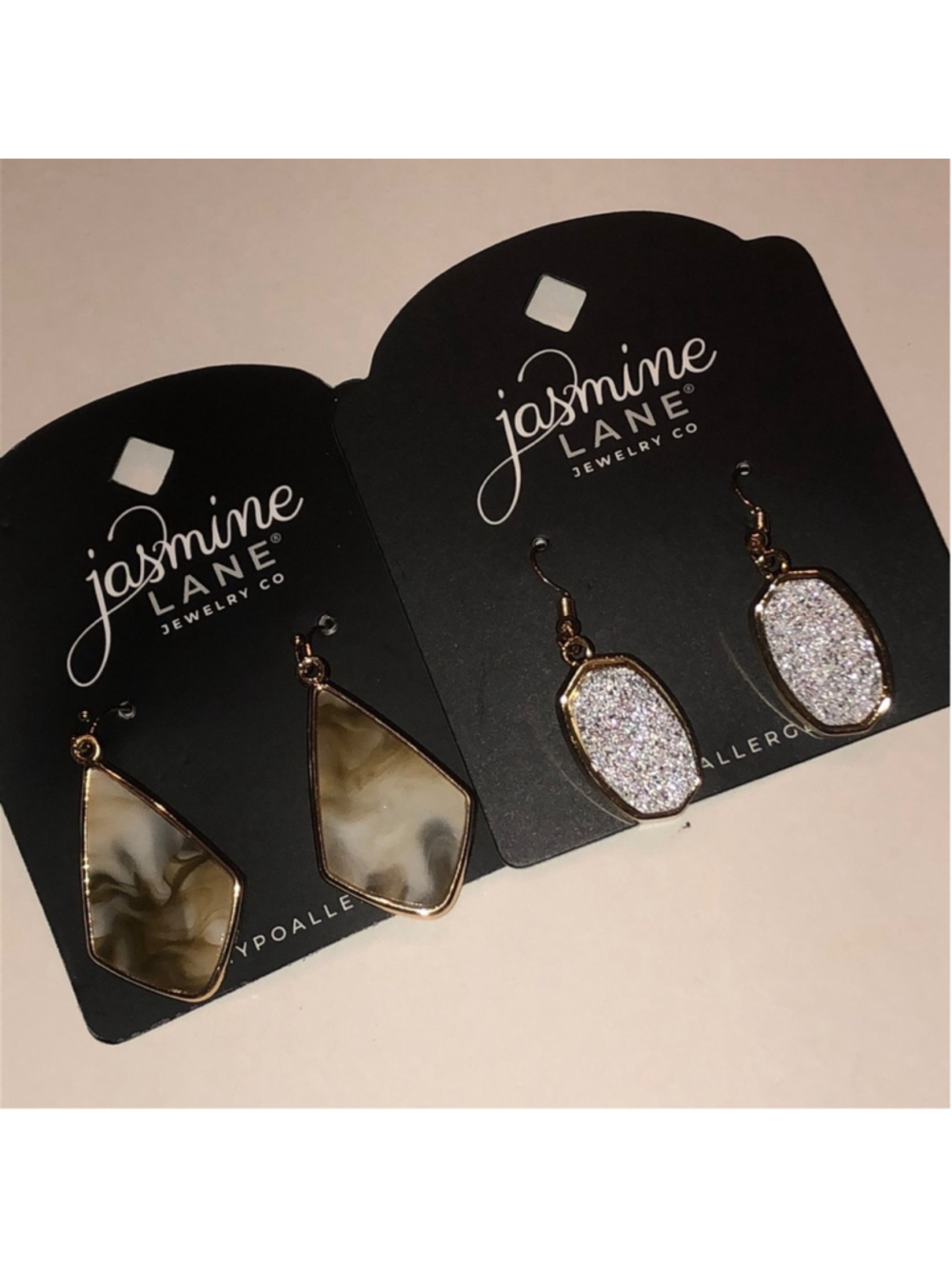 Jasmine Lane Gold Tone and Silver Tone Earrings Set